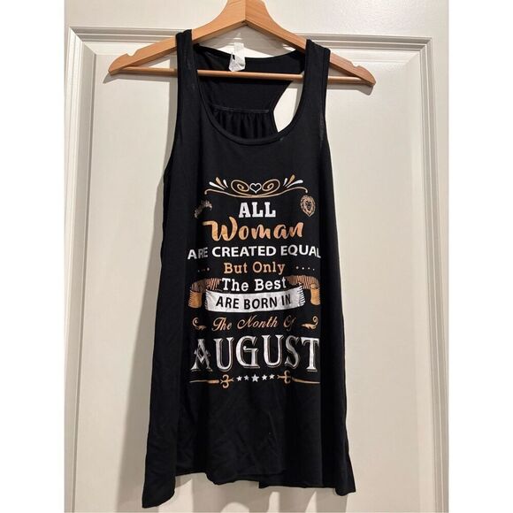 The Best Women are Born in August Women's Tank Top size Large - Picture 1 of 2